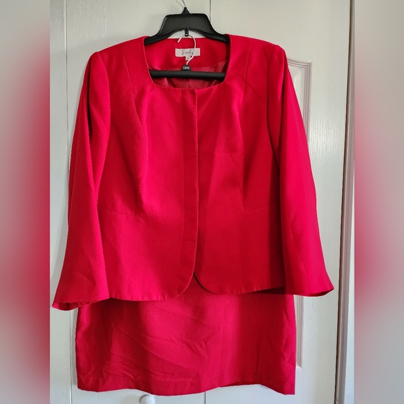 Emily Designs Other - Emily Brand Red Skirt Suit Size 18w